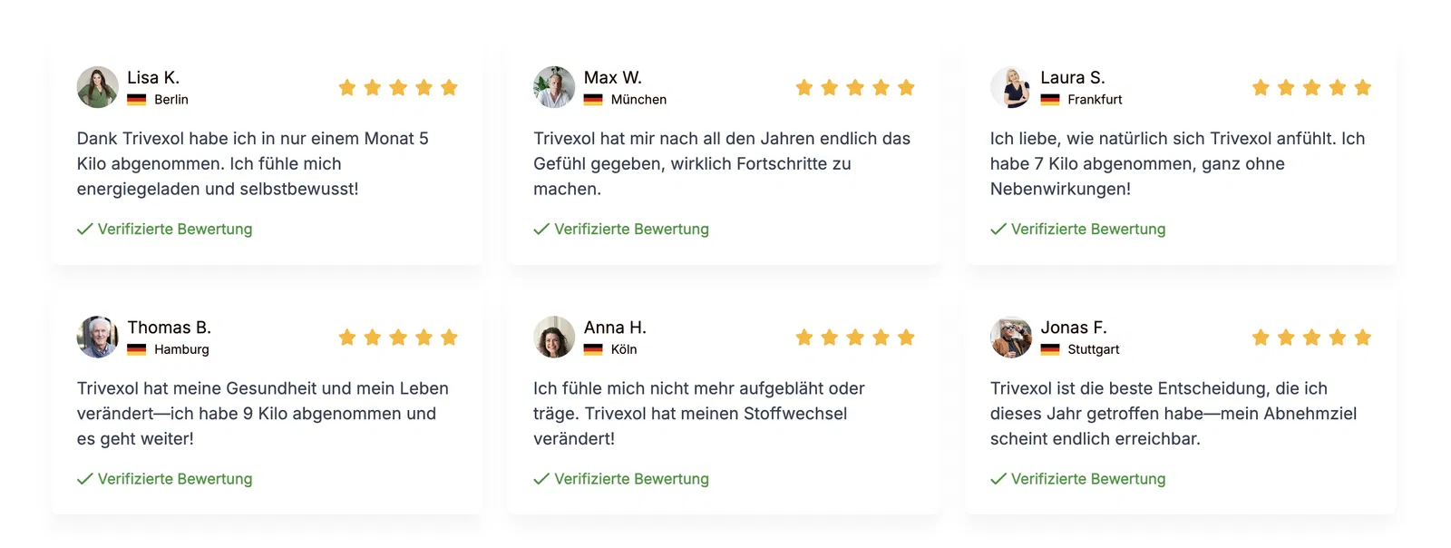 Echte Kundenbewertungen Trivexol